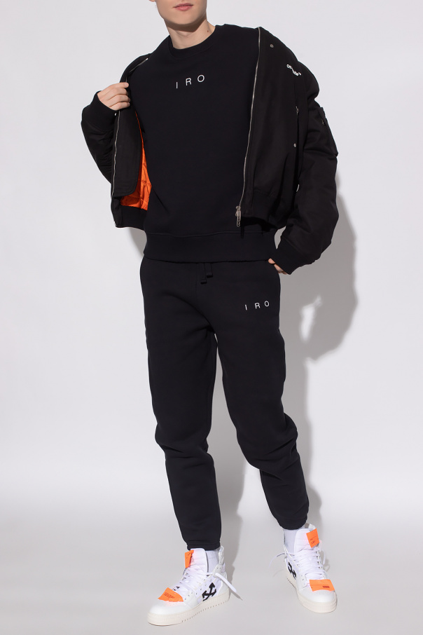 ☆Wai Kei☆ Logo embroidered sweatpants black YKBE01PT06-3 Logo Applique Sweatpants - WaiKei | 60% - Asian Fashion